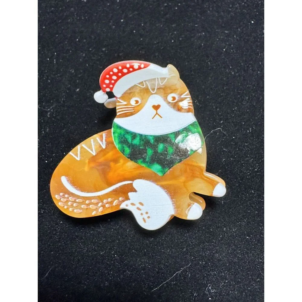 Cat Christmas Hair Claw Clip‎ Hair Cute Accessories Holiday Style New